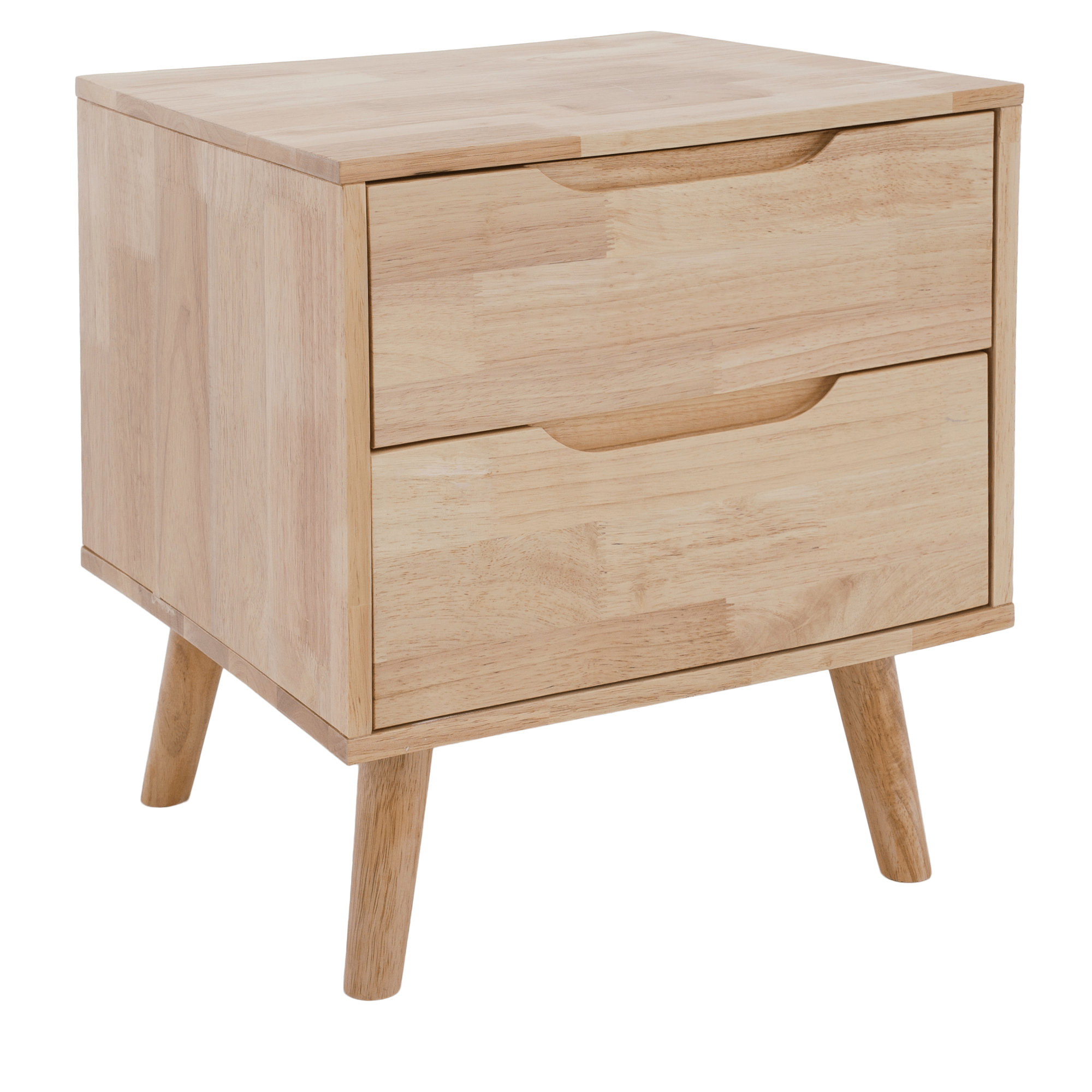 Nočný stolík, masívne drevo, prírodná, BRUNI