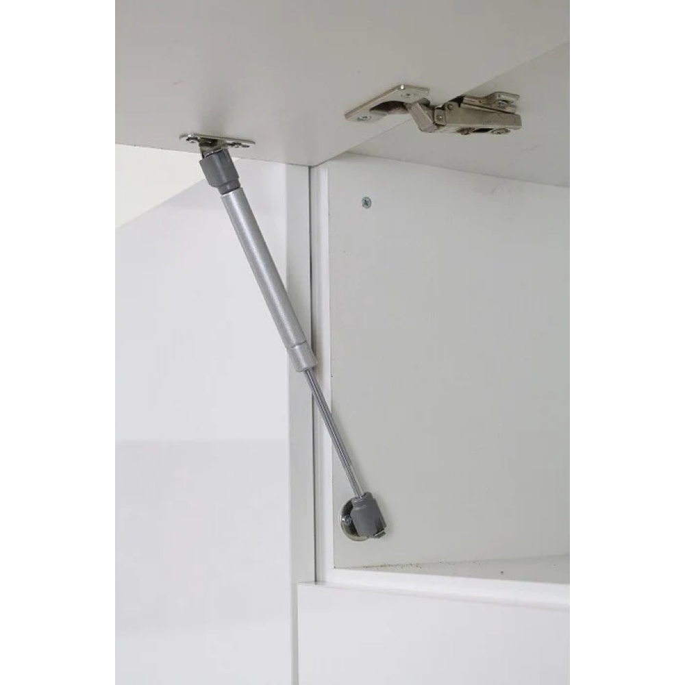 Rohová univerzálna kuchynská linka 320x200, biela vysoký lesk HG/biela FLOT