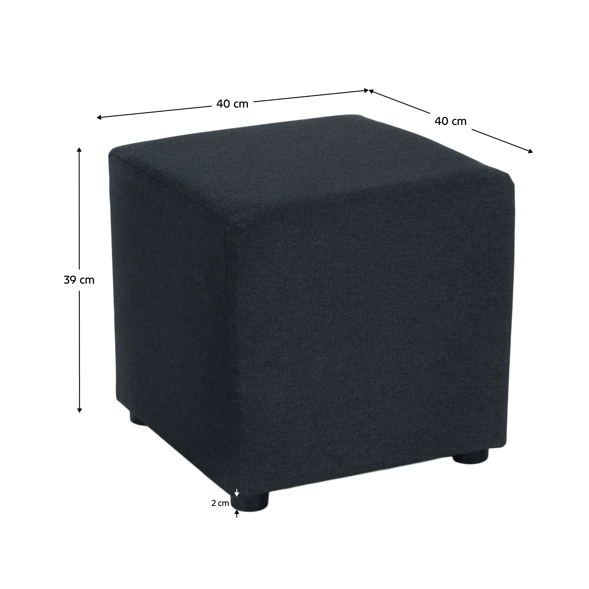 Zsámoly, Twist szövet, sötétszürke, REGOR