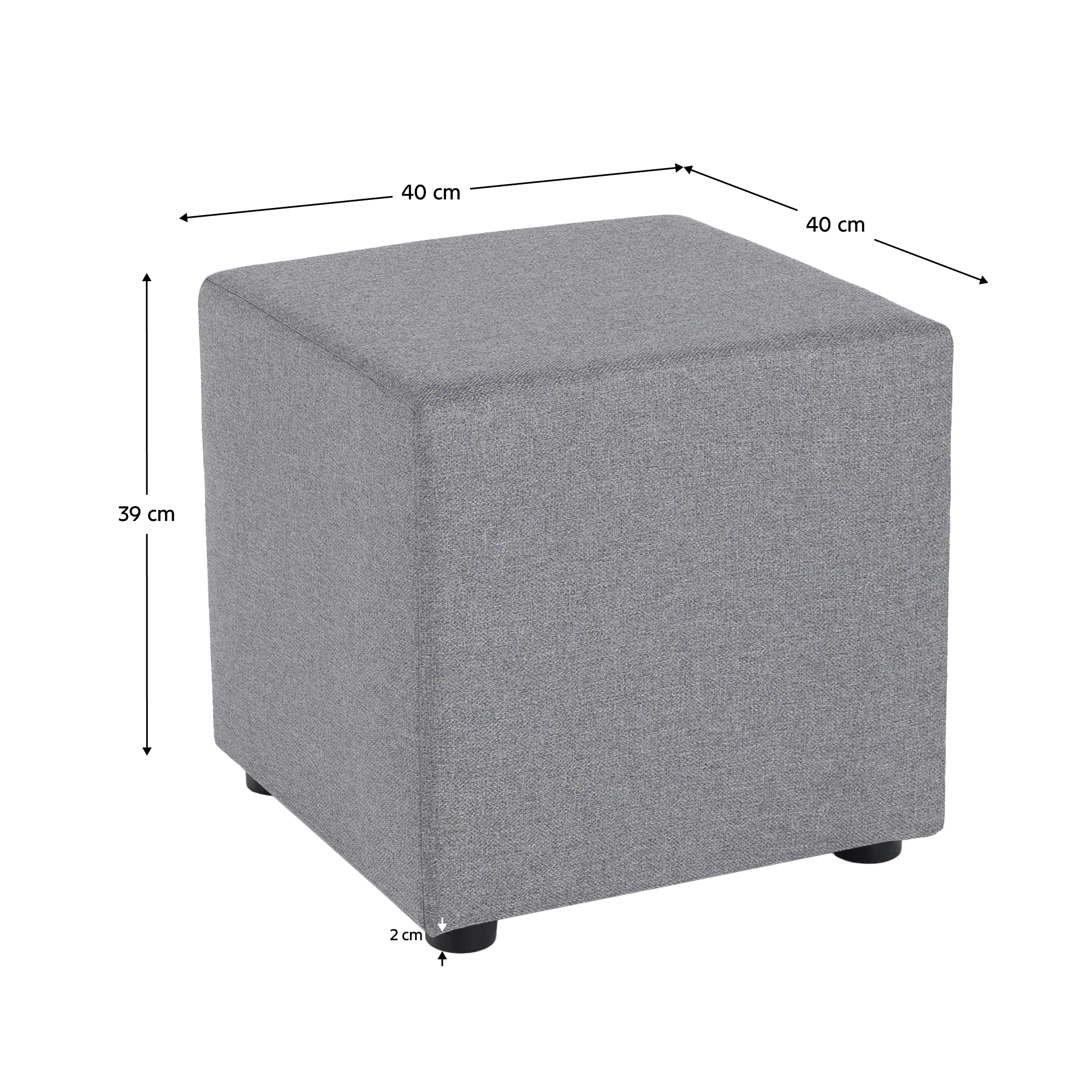 Zsámoly, Twist szövet, szürke, REGOR