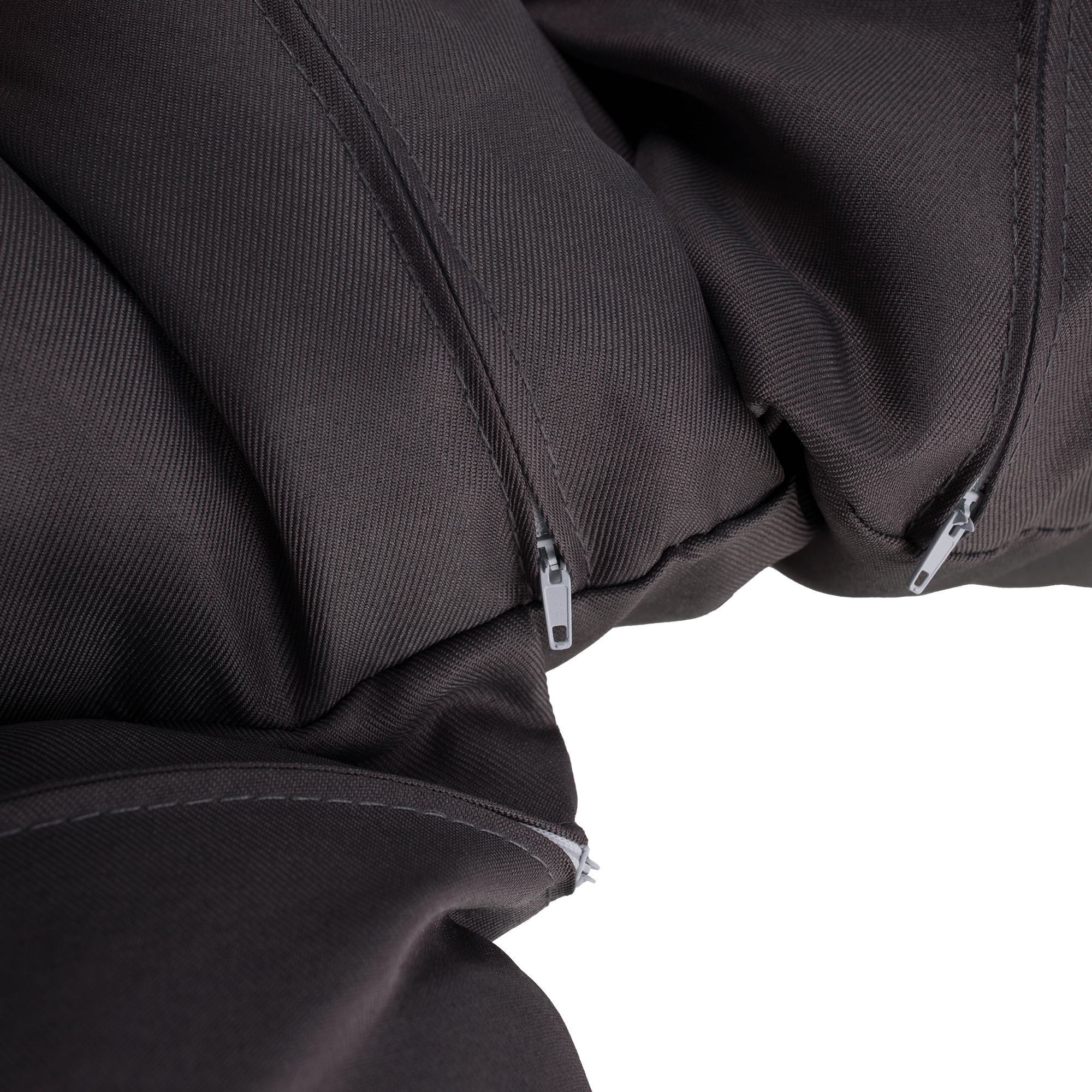 Függő dupla fotel, fekete/szürke/sötétszürke, DAKAN NEW