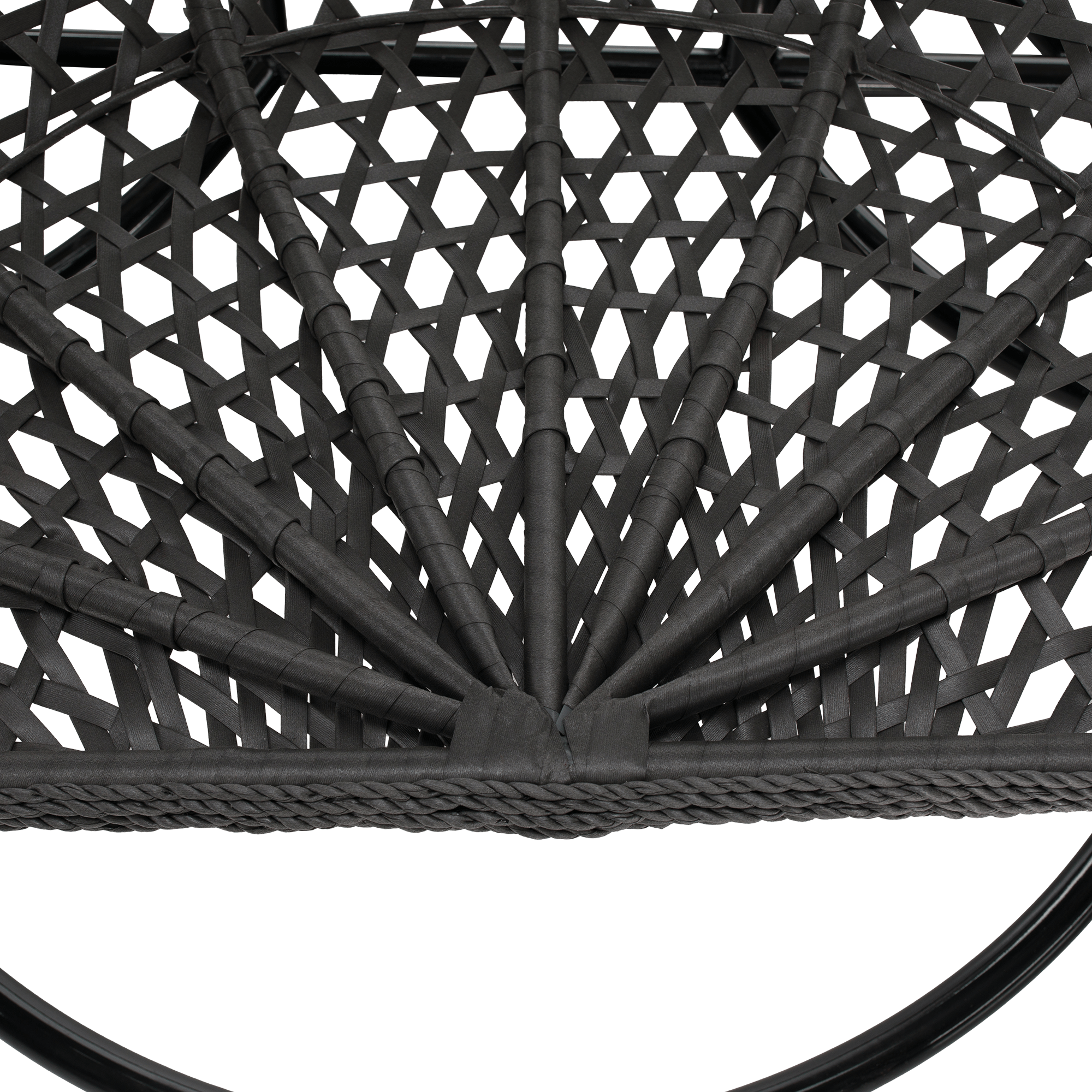 Függő dupla fotel, fekete/szürke/sötétszürke, DAKAN NEW