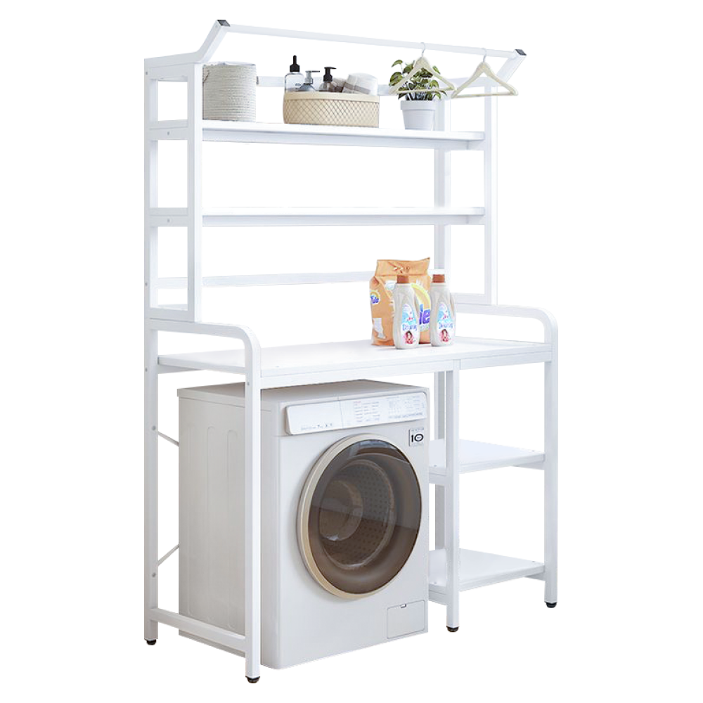 Polcállvány mosógép fölé, fehér, JABIR