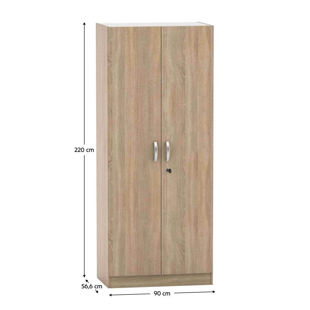 Szekrény zárral, tölgy sonoma, BETTY 2 BE02-003-z0 Szekrény zárral, tölgy sonoma, BETTY 2 BE02-003-z0