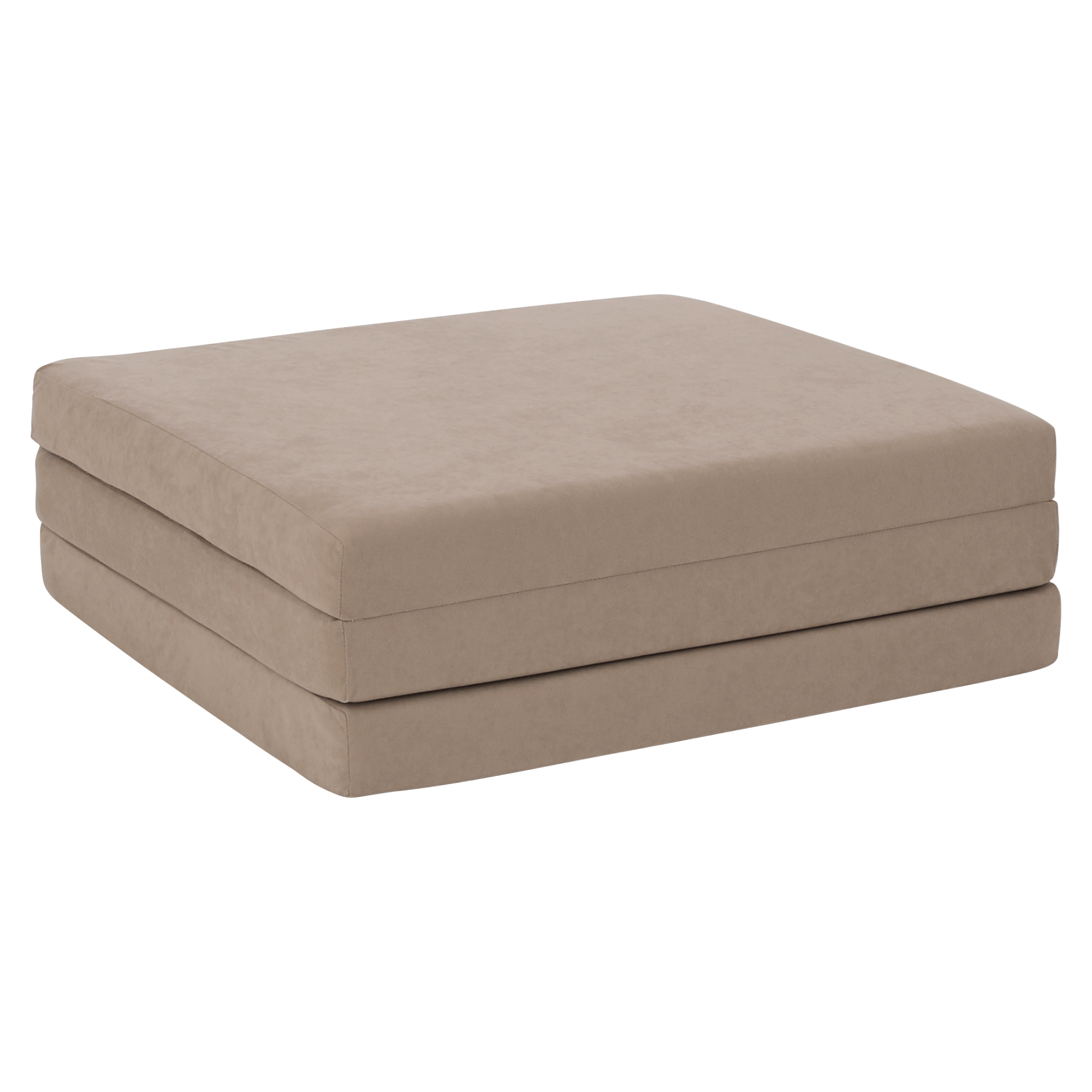 Skládací matrace, pěnový, 65x180, béžová, LEVI 65