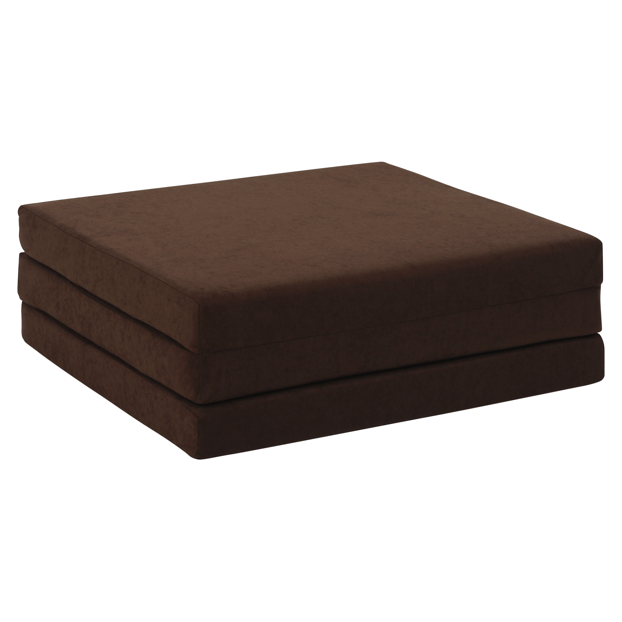 Skládací matrace, pěnový, 65x180, hnědá, LEVI 65