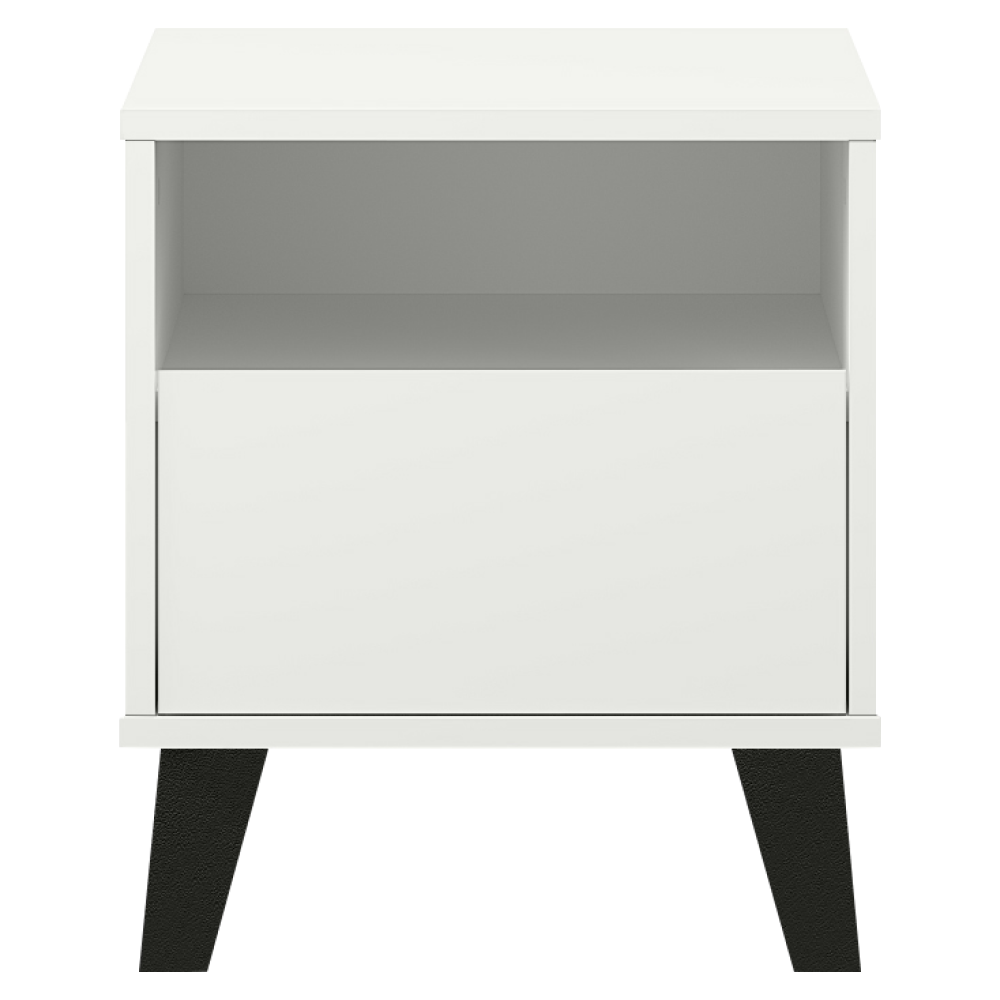 Éjjeliszekrény, fehér, BOGAN NEW 1S Éjjeliszekrény, fehér, BOGAN NEW 1S