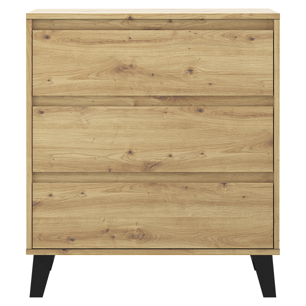 Komód, artisan tölgy, BOGAN NEW 3S70