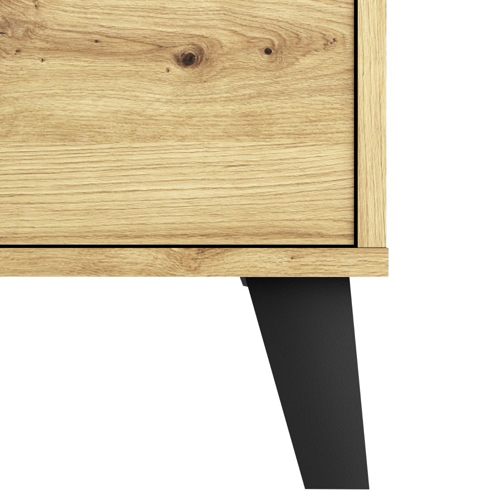 Komoda, dub artisan, BOGAN NEW 1D3S