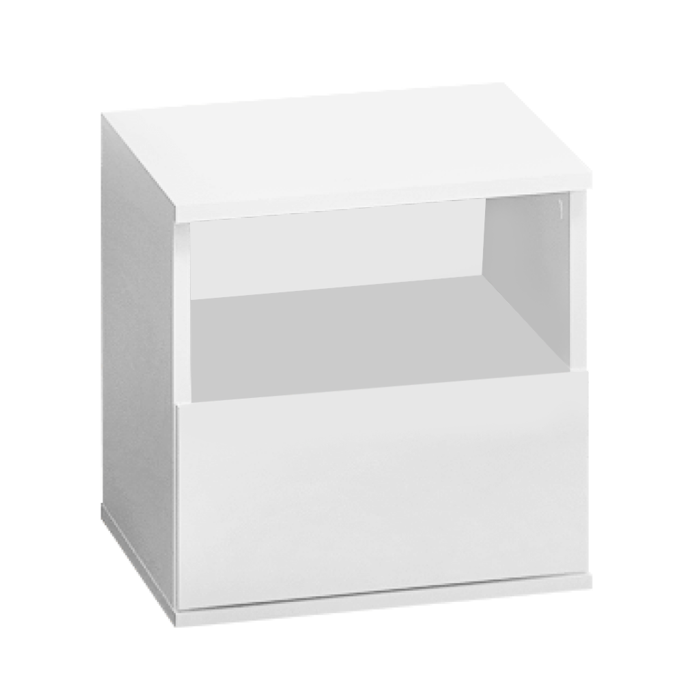 Éjjeliszekrény, fehér, DOLI Éjjeliszekrény, fehér, DOLI