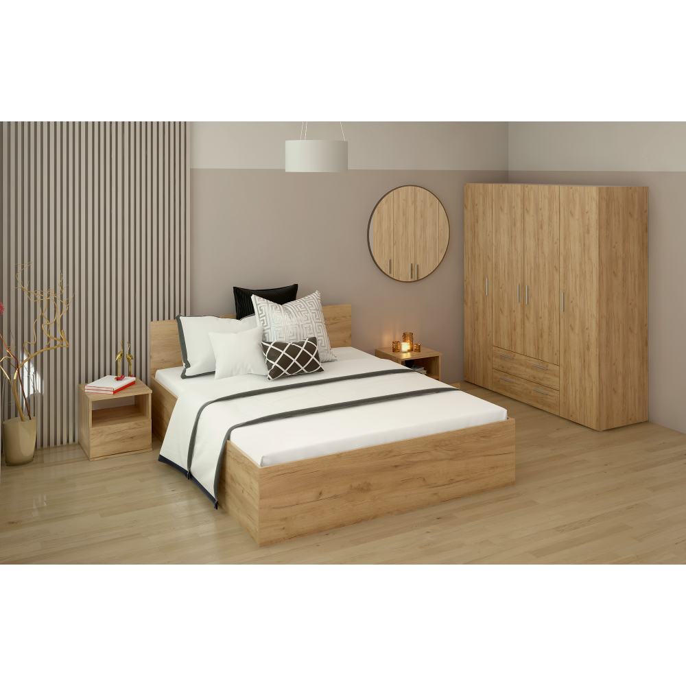 Éjjeliszekrény, tölgy craft arany, DOLI