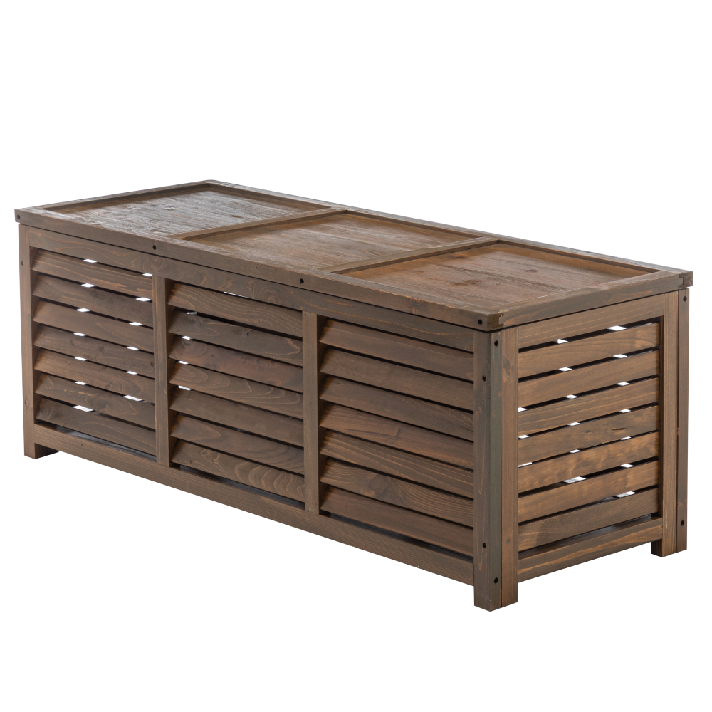 Kerti tárolódoboz, barna, LADAM