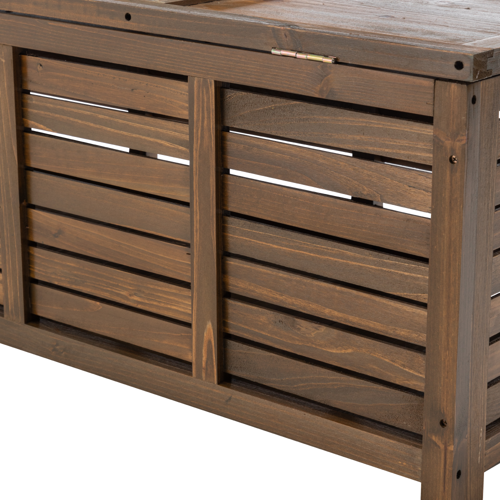 Kerti tárolódoboz, barna, LADAM