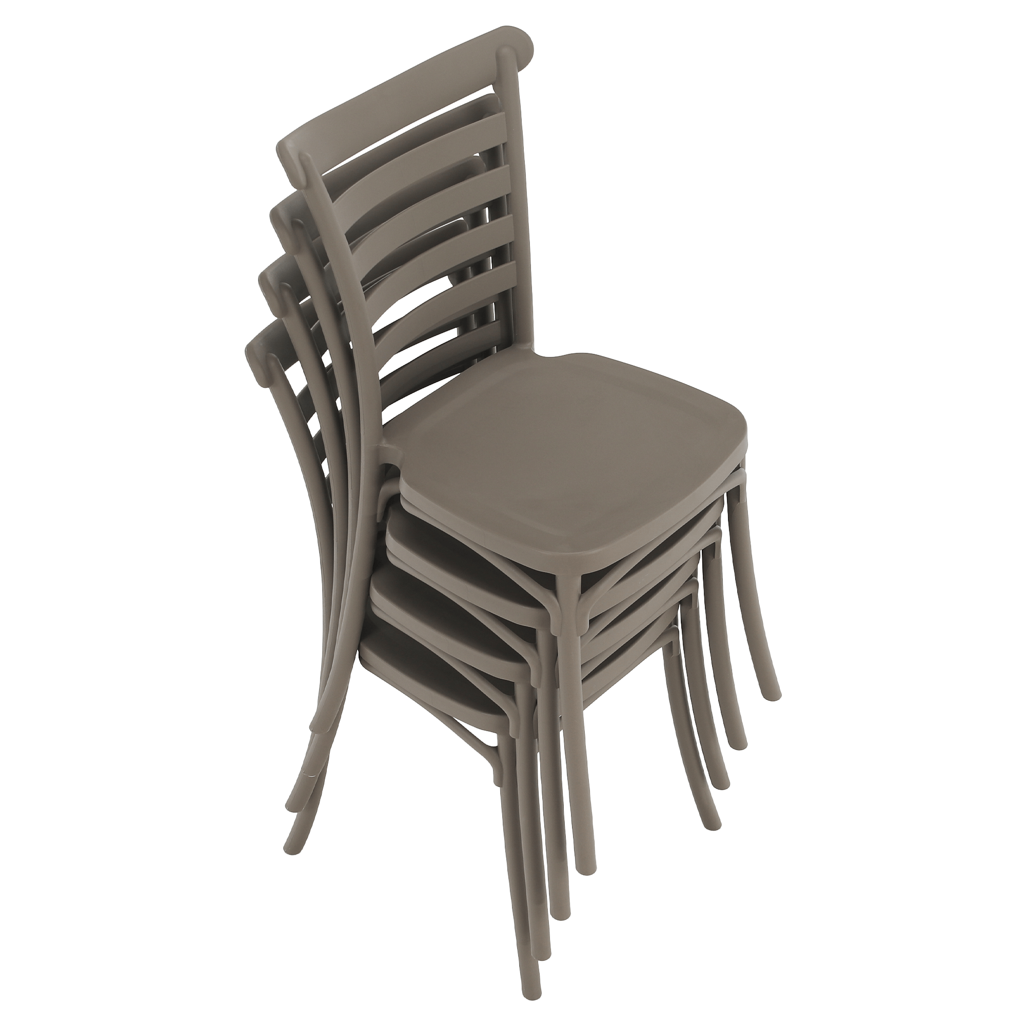 Rakásolható szék, szürkésbarna taupe, SAVITO