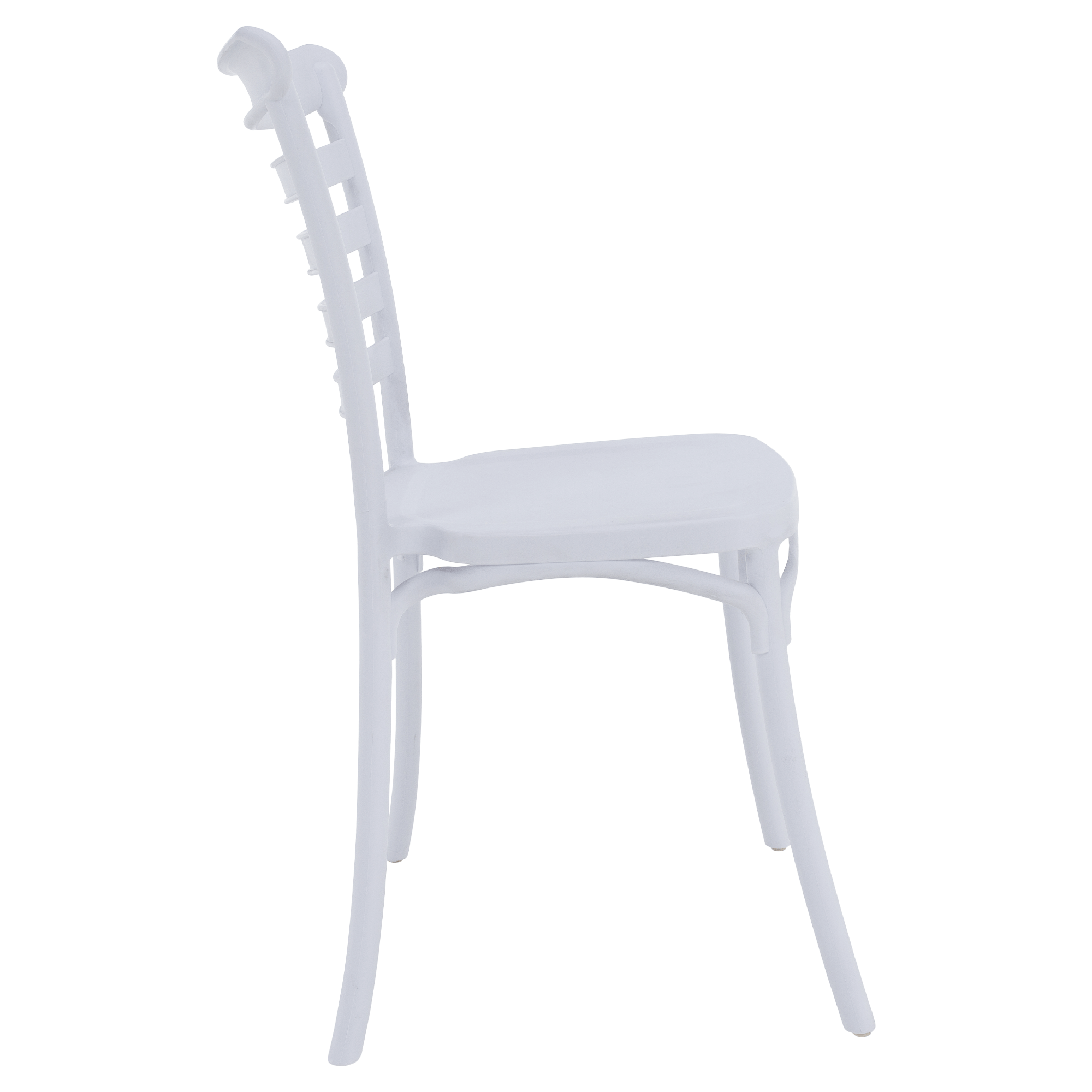 Rakásolható szék, fehér, SAVITO