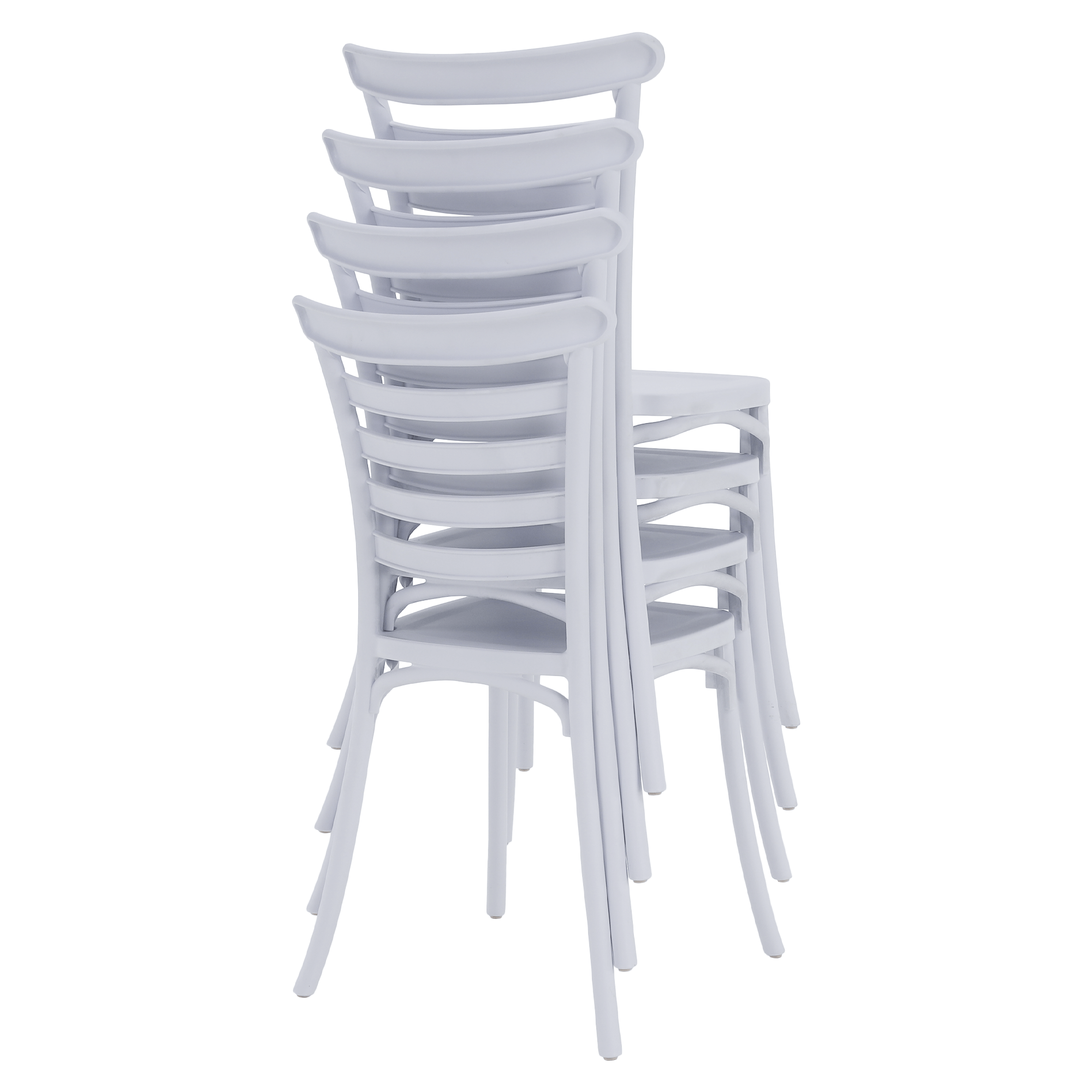Rakásolható szék, fehér, SAVITO
