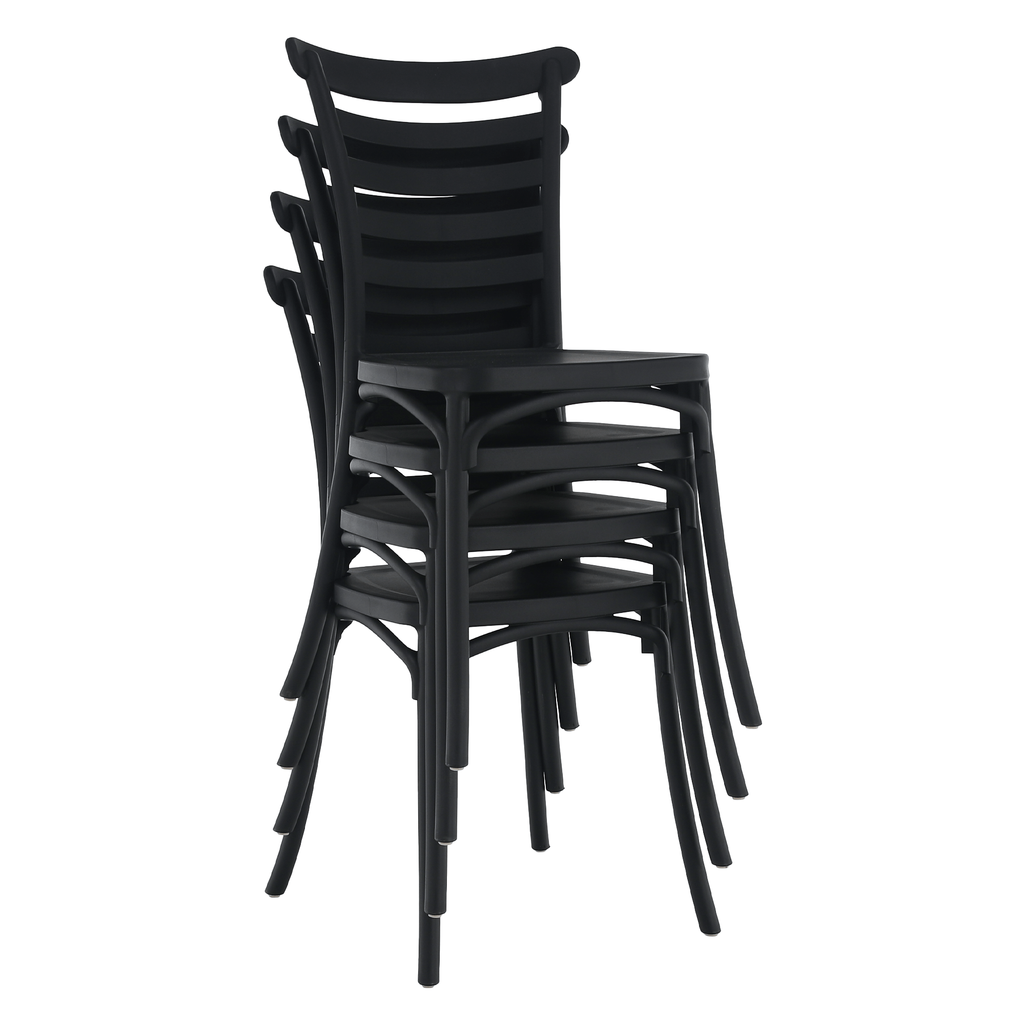 Rakásolható szék, fekete, SAVITO