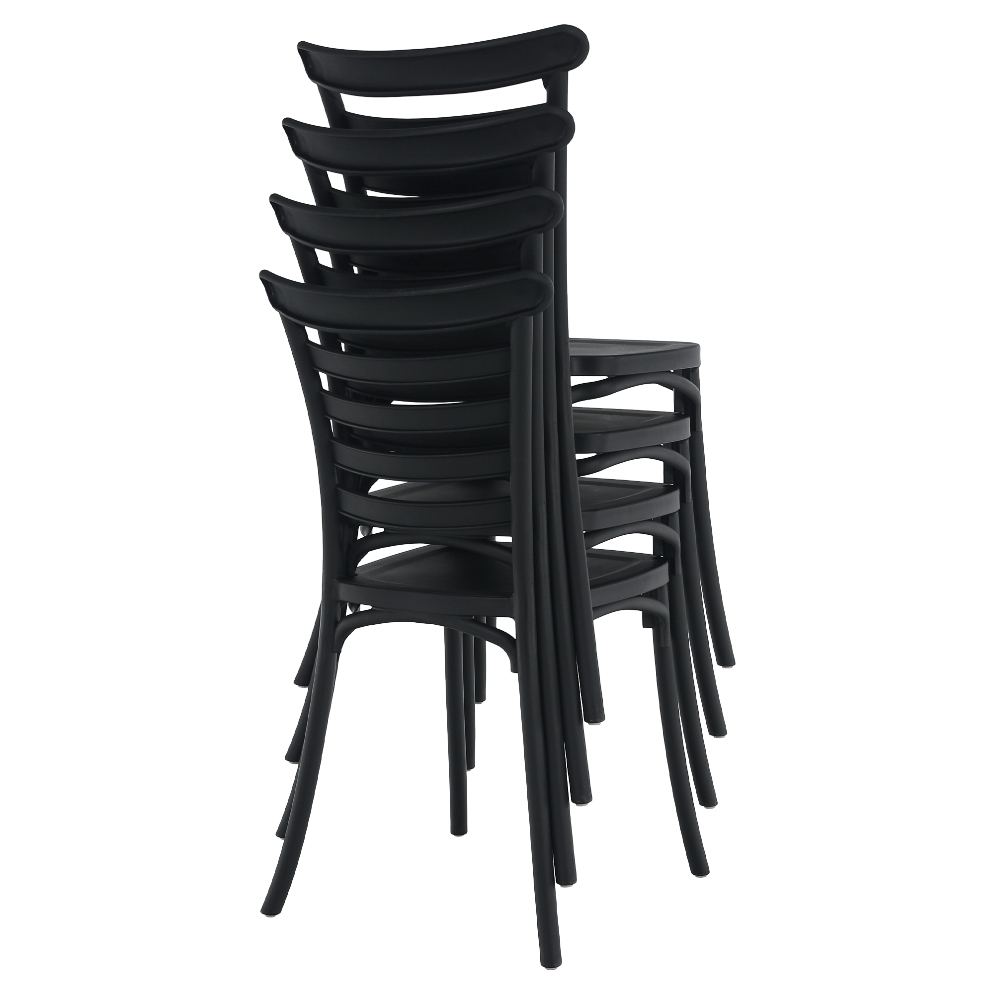 Rakásolható szék, fekete, SAVITO