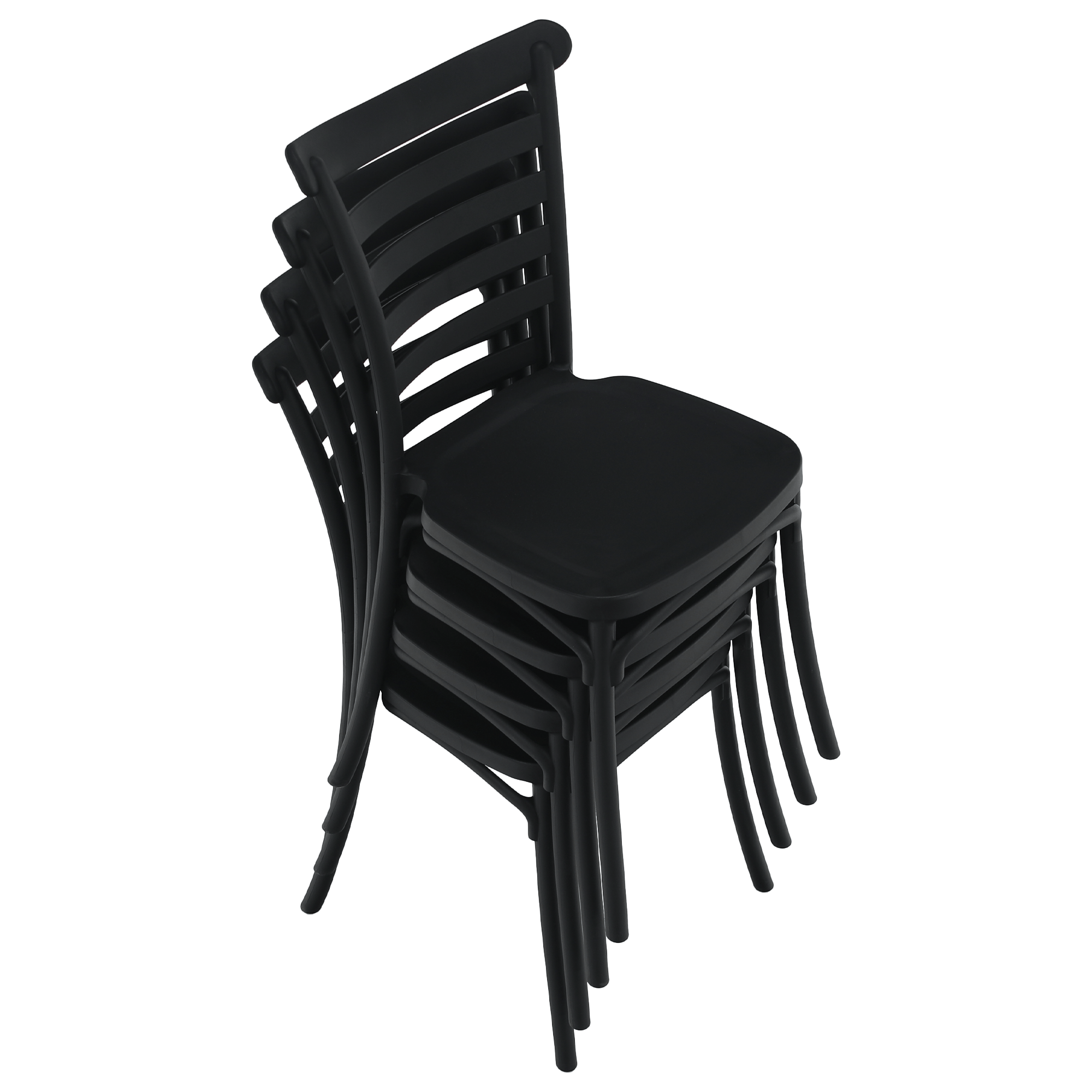 Rakásolható szék, fekete, SAVITO