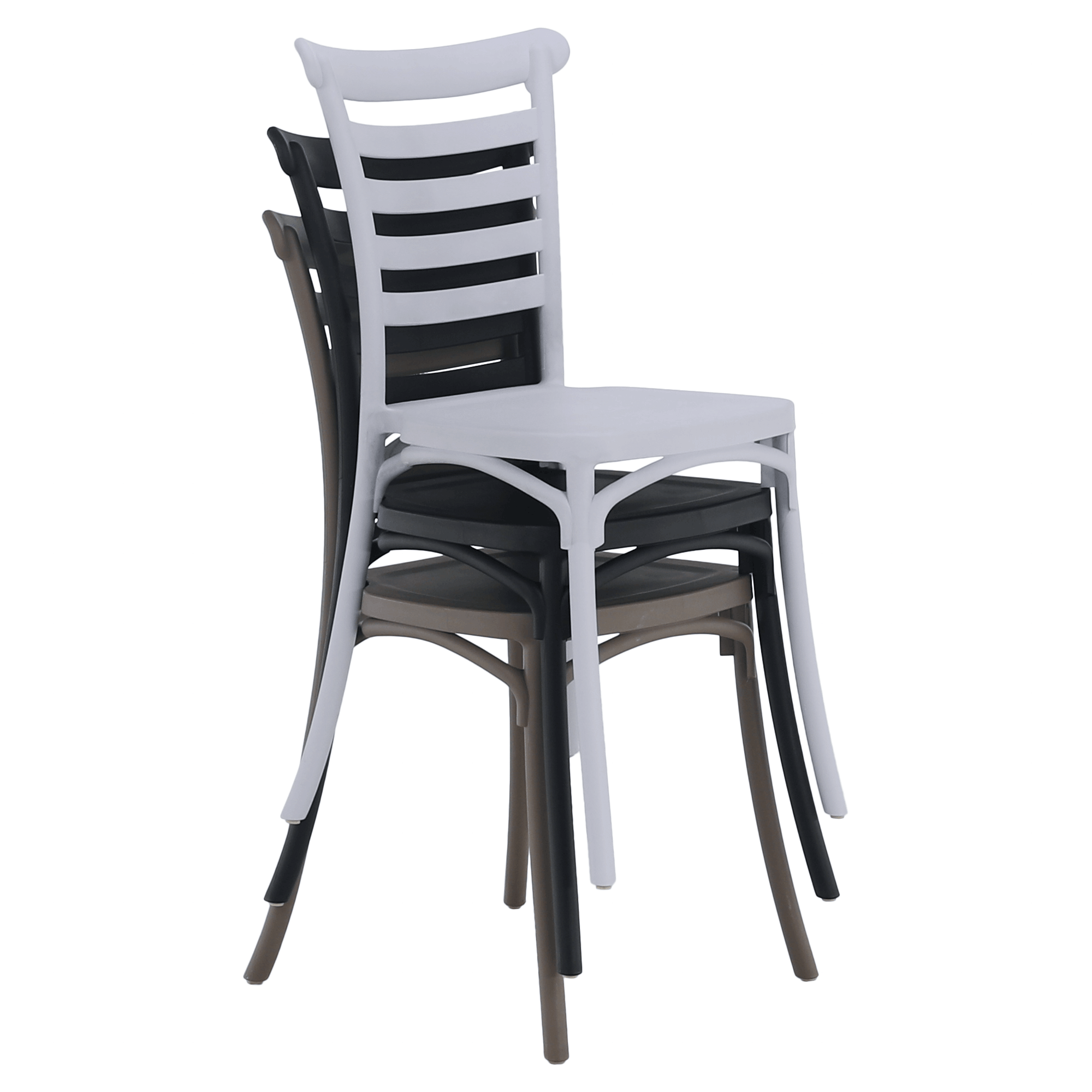 Rakásolható szék, fekete, SAVITO