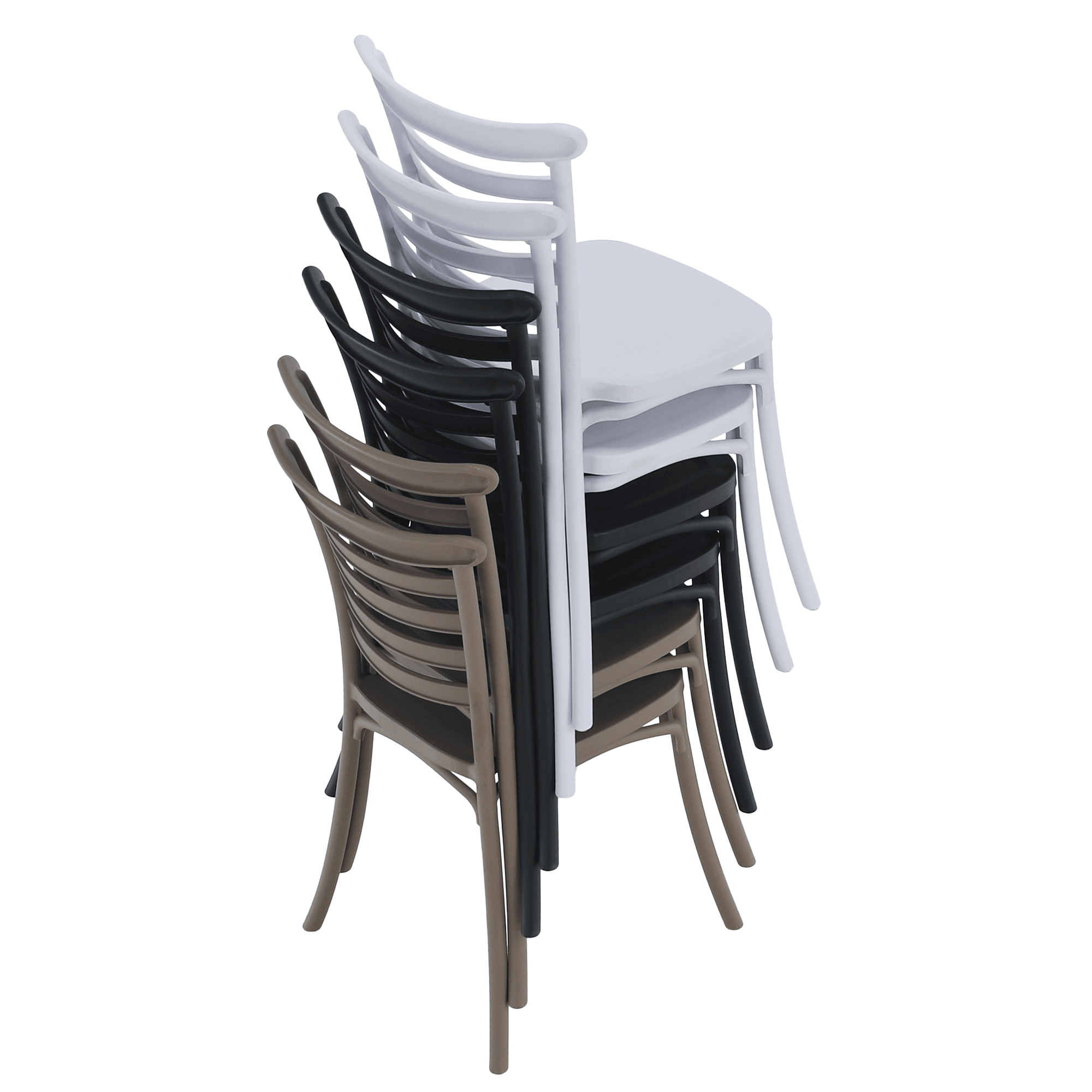 Rakásolható szék, fekete, SAVITO