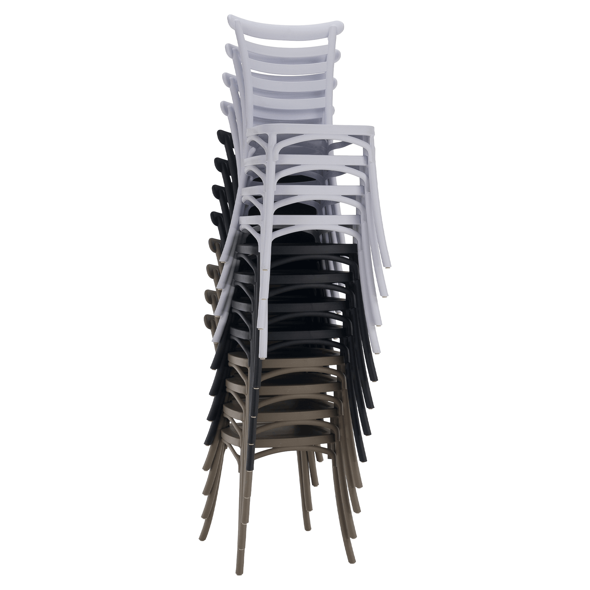 Rakásolható szék, fekete, SAVITO