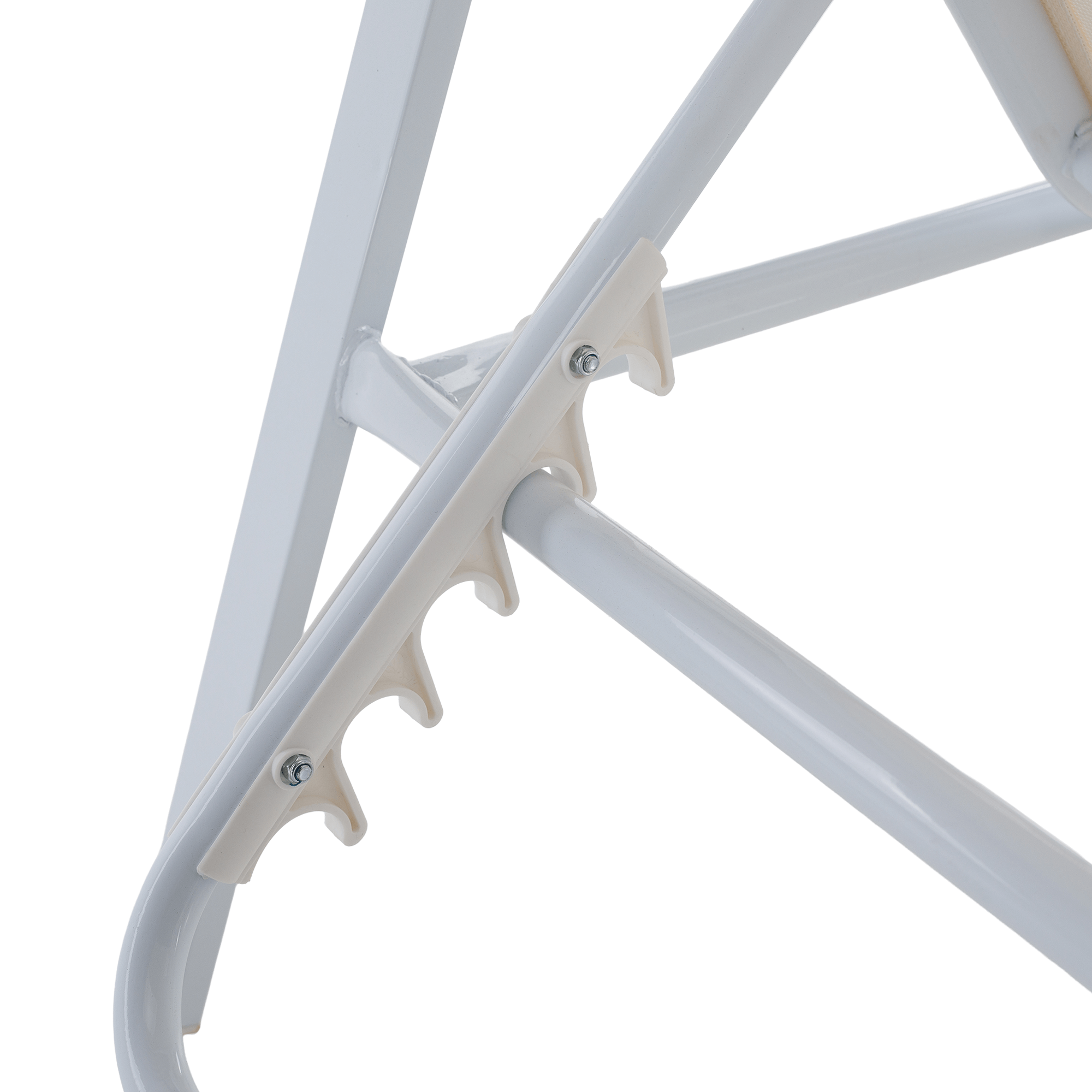 Kerti nyugágy, fehér acél/tölgy, BONTO