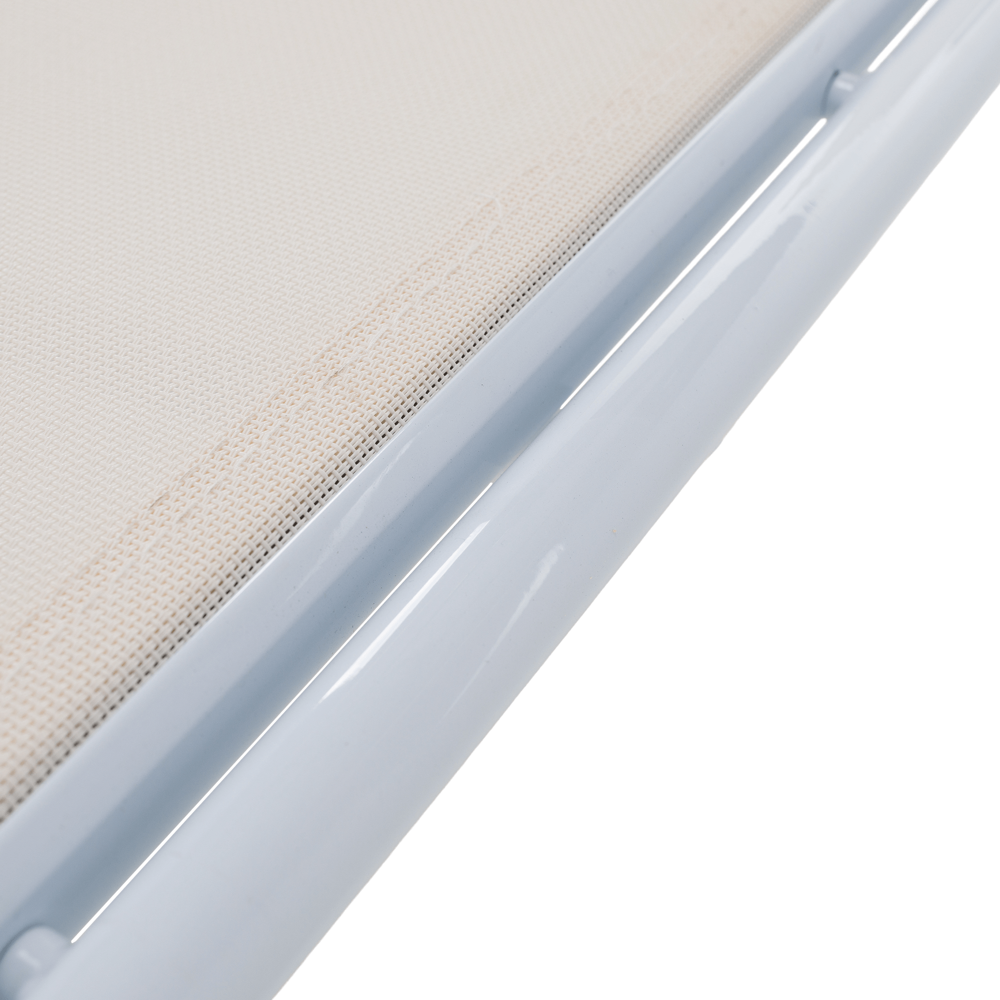 Kerti nyugágy, fehér acél/tölgy, BONTO