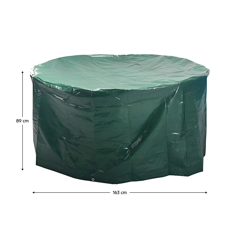 Ochranný obal na záhradný okrúhly set, 163x89 cm, zelená, KAVER TYP 21