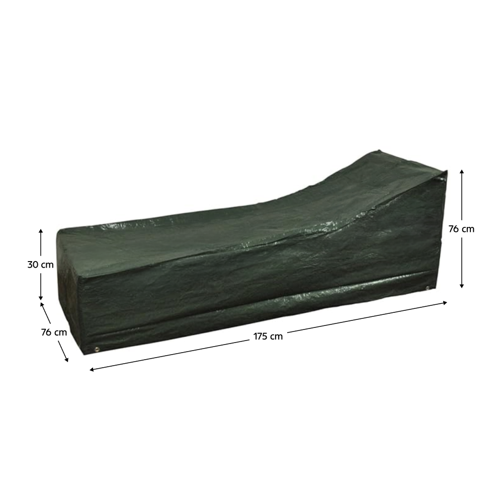 Ochranný obal na záhradné ležadlo, 175x76 cm, zelená, KAVER TYP 31