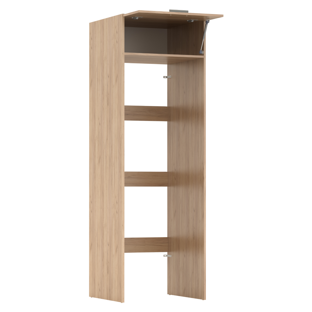 Szekrény mosógép és szárítógép fölé, artisan tölgy, JERGI