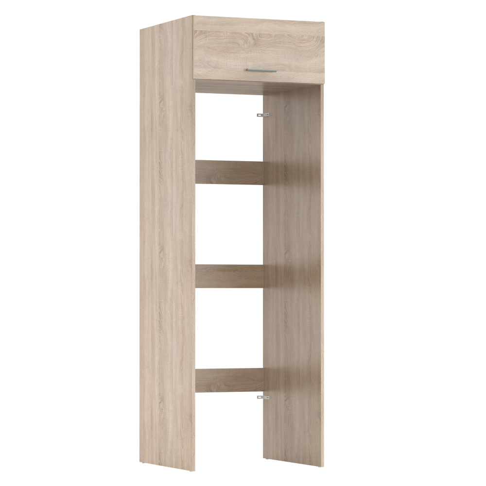 Szekrény mosógép és szárítógép fölé, sonoma tölgy, JERGI