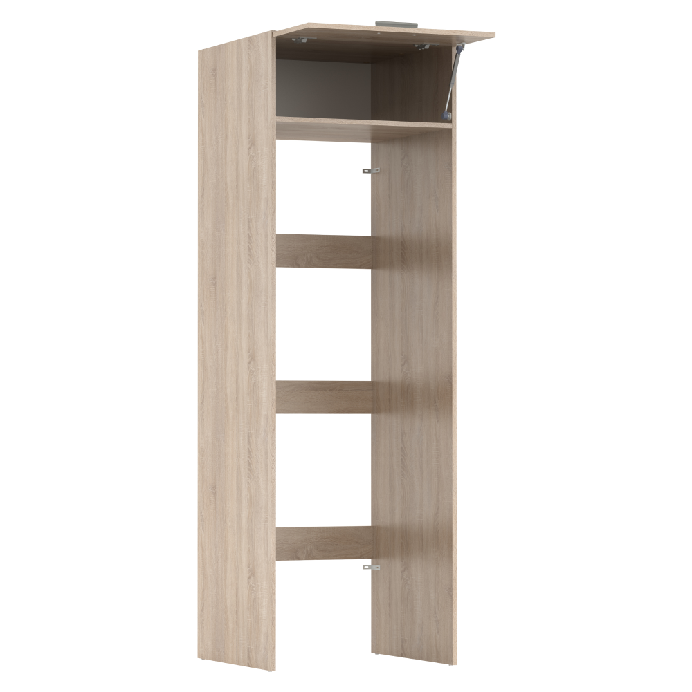 Szekrény mosógép és szárítógép fölé, sonoma tölgy, JERGI