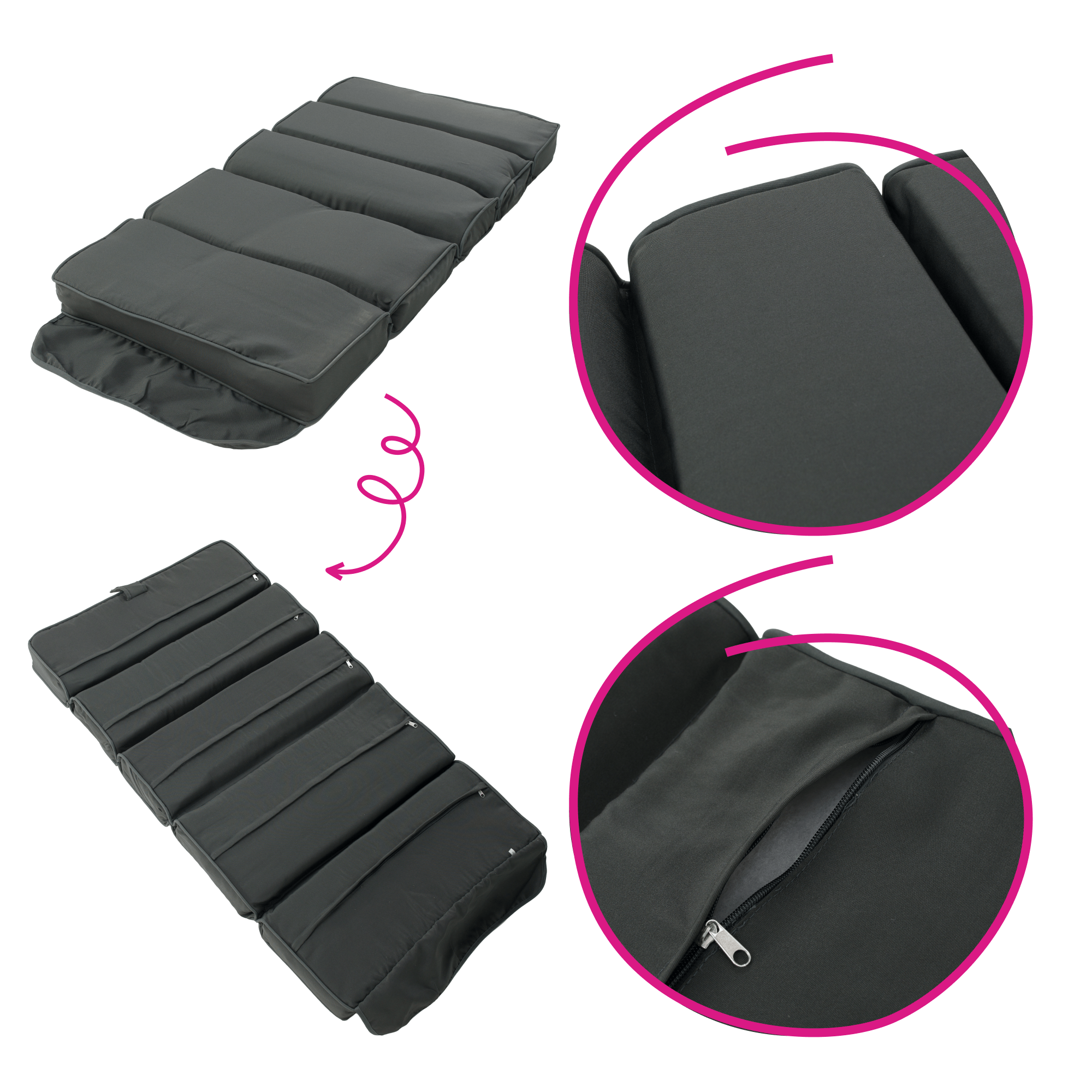 Kerti hinta, sötétszürke, MIJA Kerti hinta, sötétszürke, MIJA