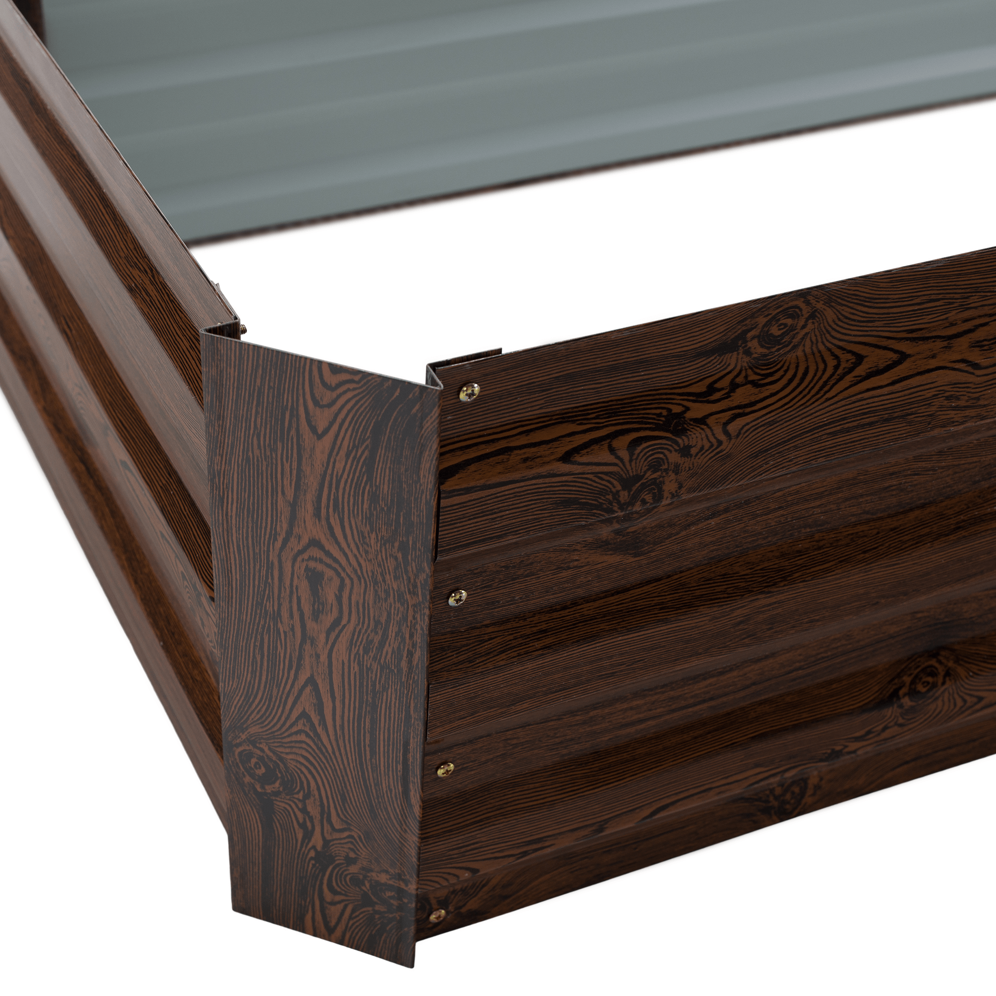 Vyvýšený záhon, hnedý, oceľ, NONKY TYP 6