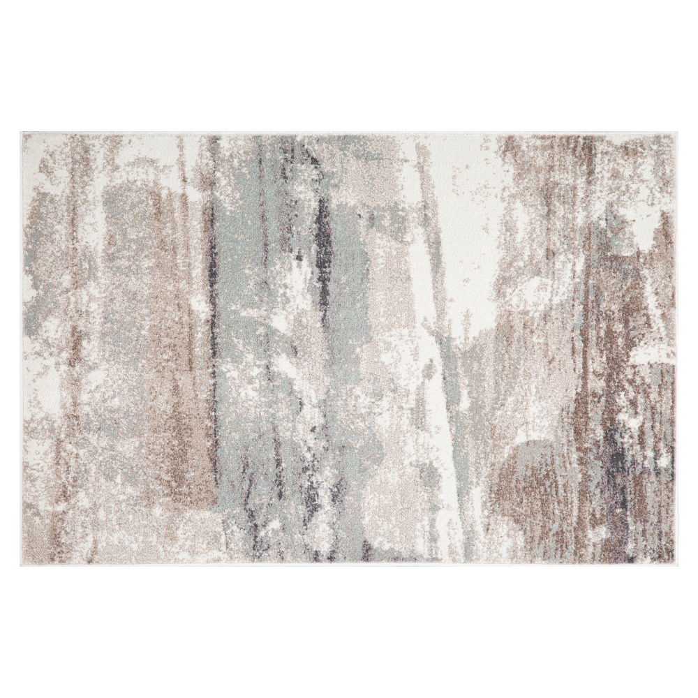 Koberec, hnedá/béžová/modrá, 62x120, SANFORD TYP 1