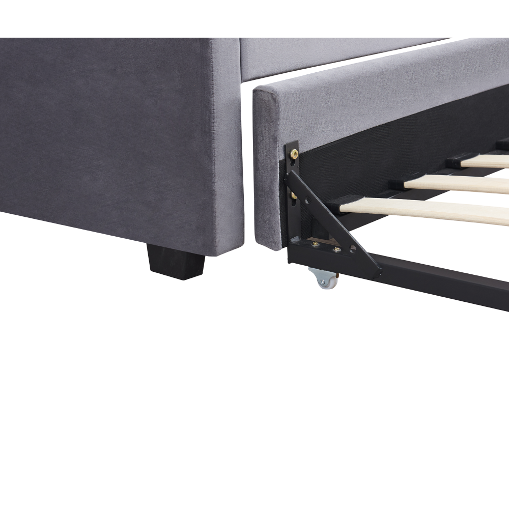 Kihúzható ágy, szürke, ALODA