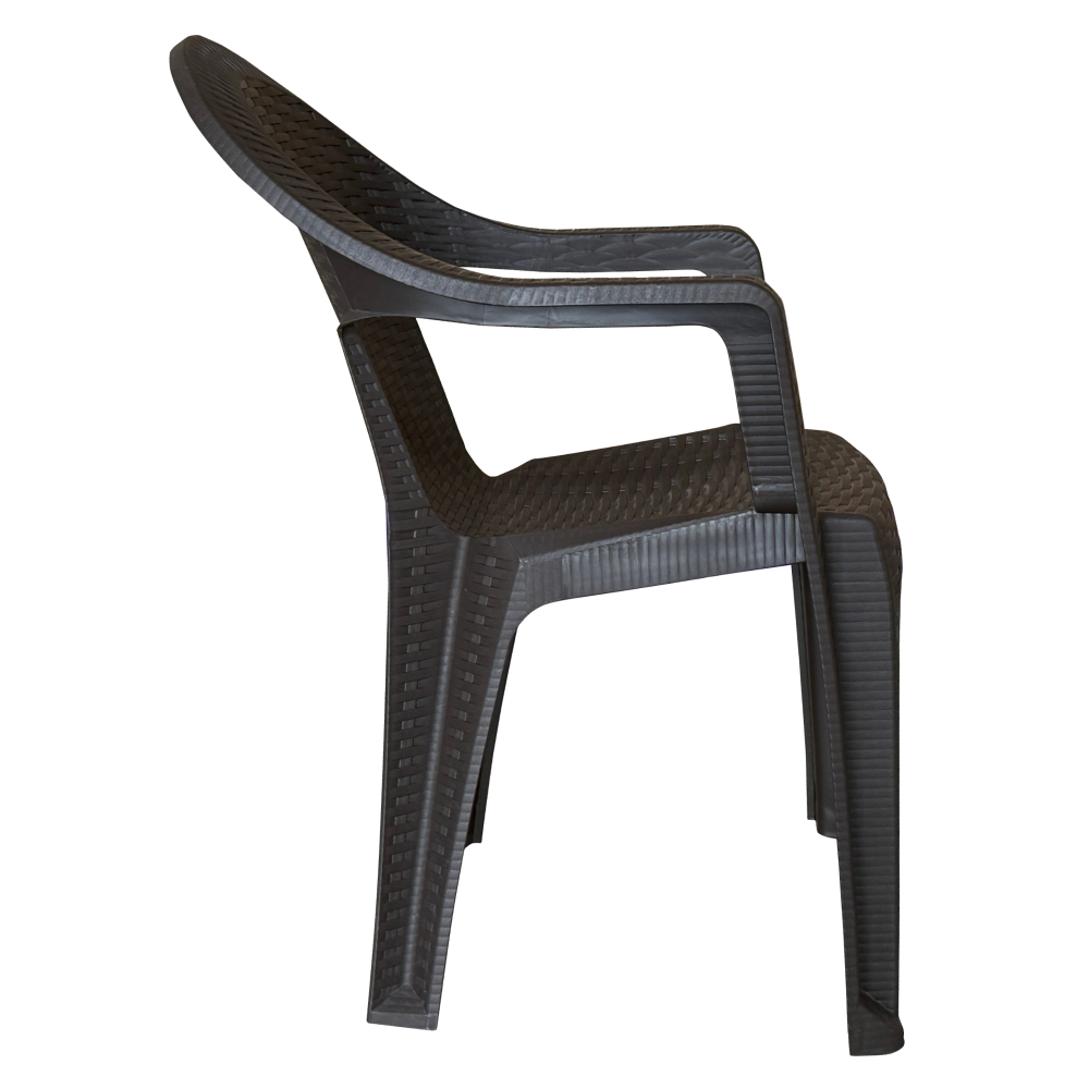 Kerti rakásolható szék, barna, ZAMA