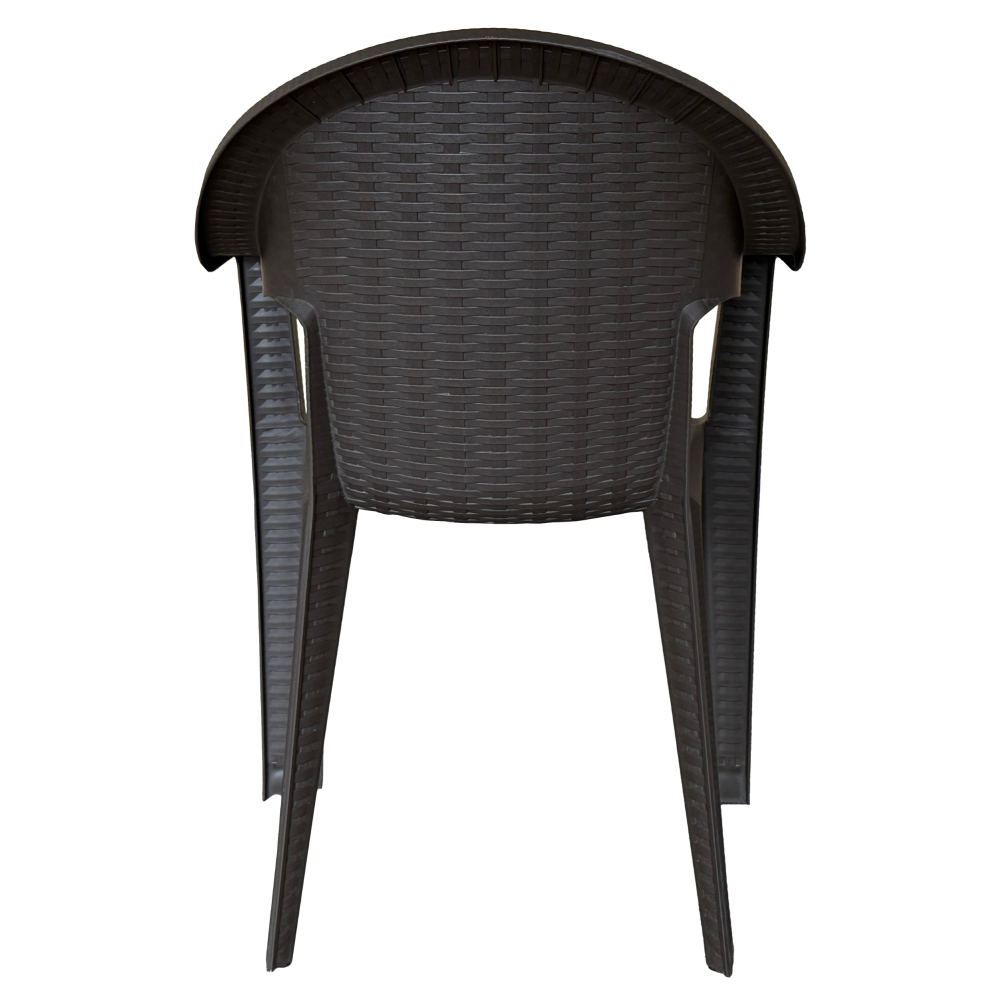 Kerti rakásolható szék, barna, ZAMA