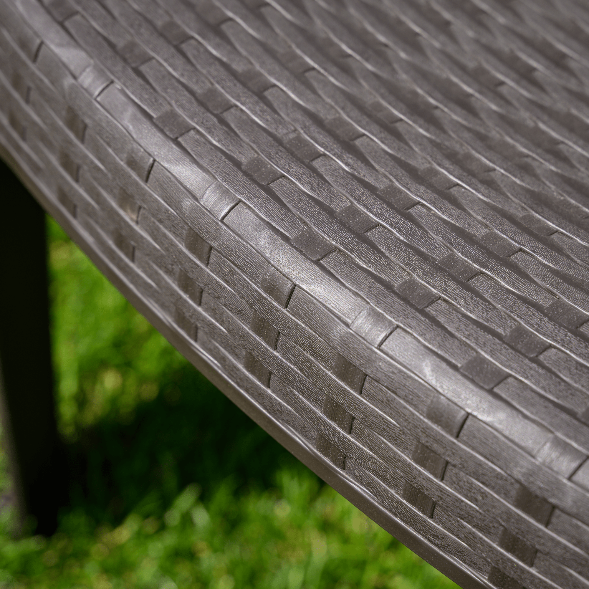 Kerti rakásolható szék, barna, ZAMA