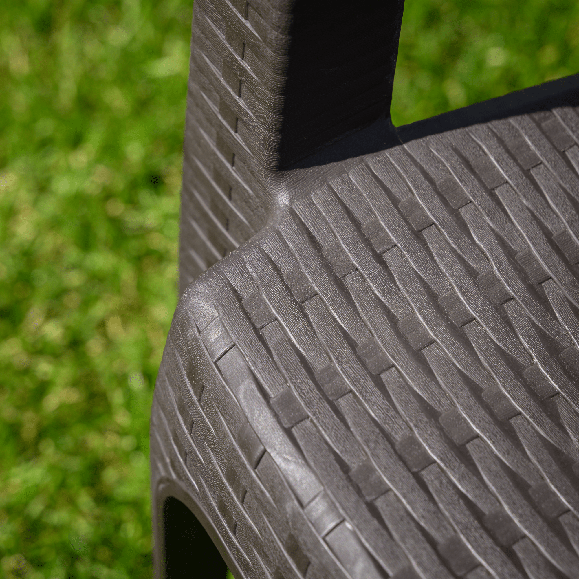 Kerti rakásolható szék, barna, ZAMA