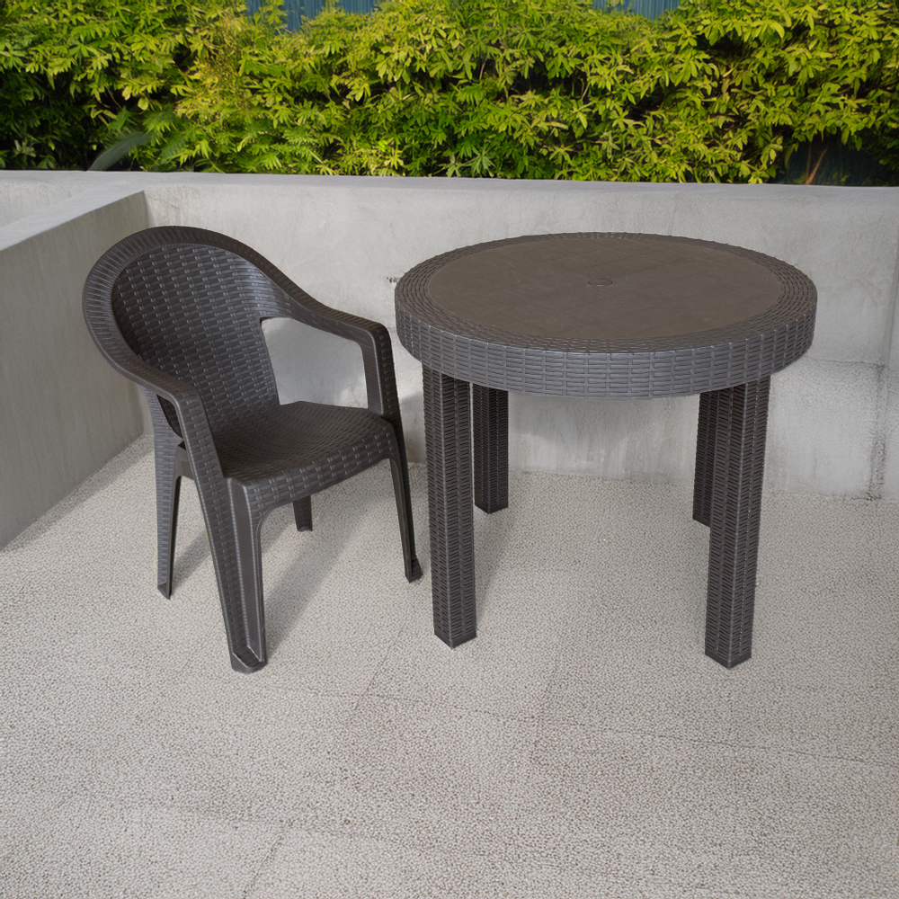 Kerti asztal, barna, ZAMA