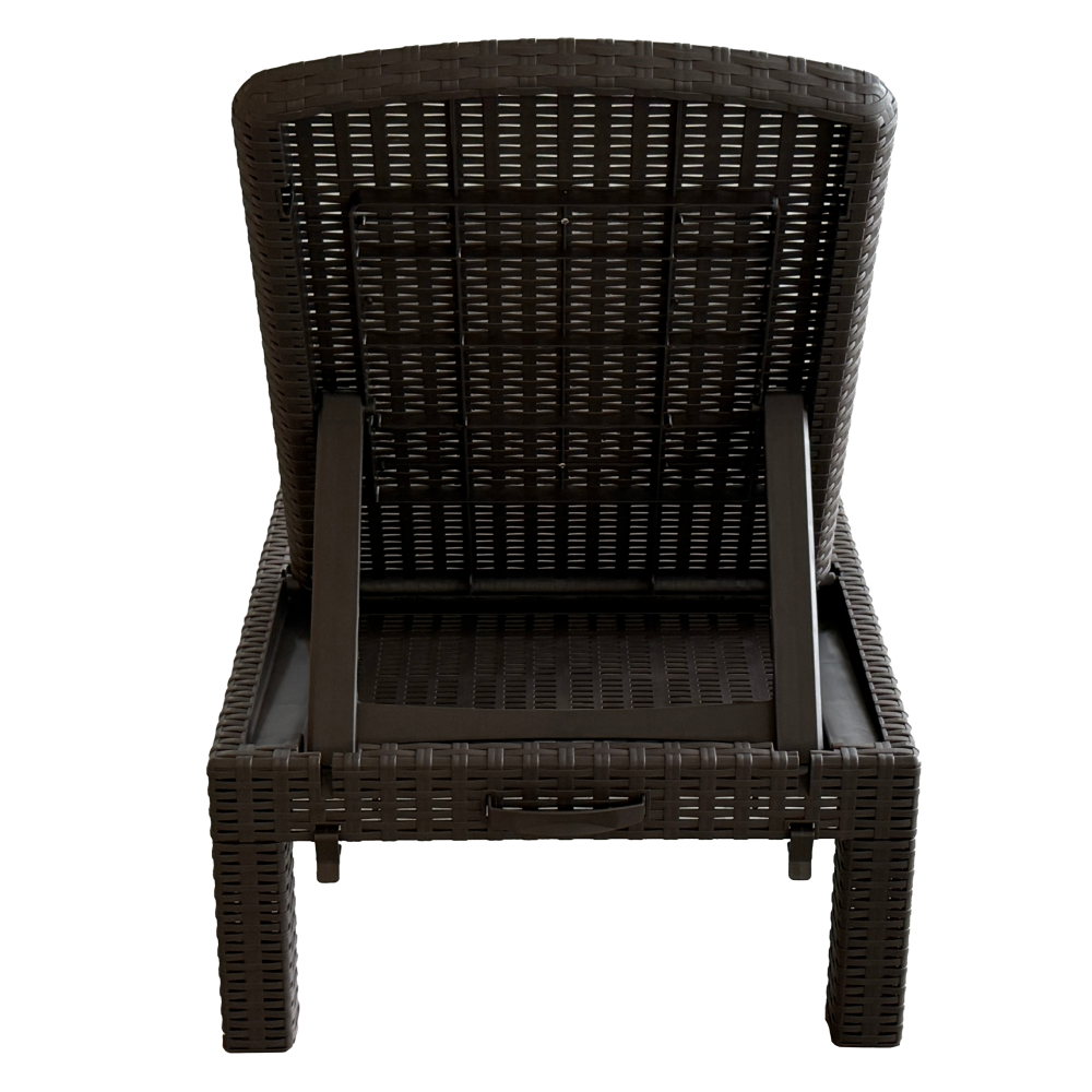 Kerti állítható nyugágy, barna, ZAMA