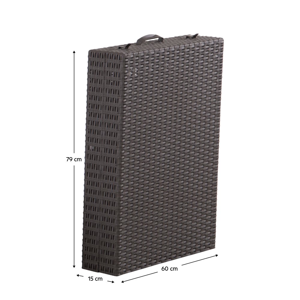 Kerti állítható nyugágy, barna, ZAMA