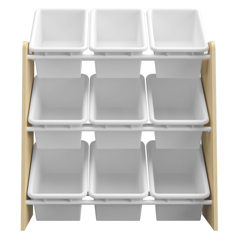 Rendszerező/játéktároló polc, természetes/fehér, BOIS Rendszerező/játéktároló polc, természetes/fehér, BOIS