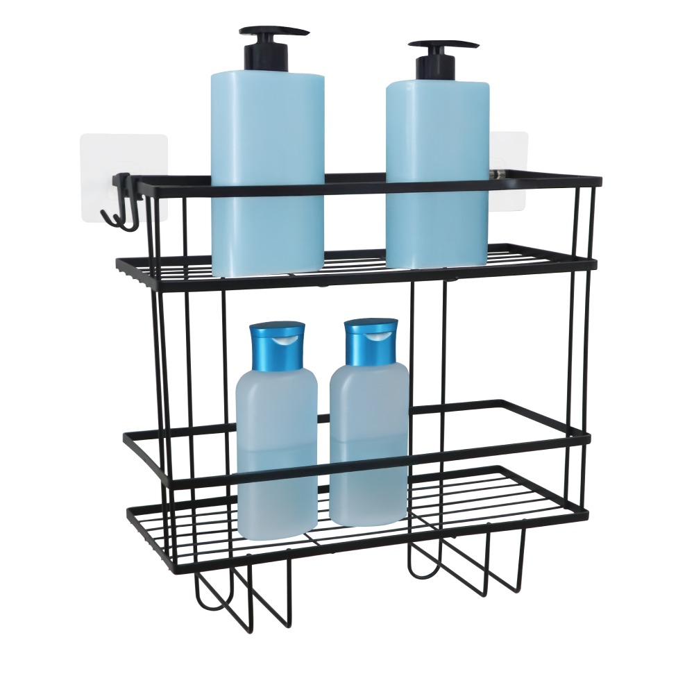Fürdőszobai rendszerező, fekete, SABRINA Fürdőszobai rendszerező, fekete, SABRINA