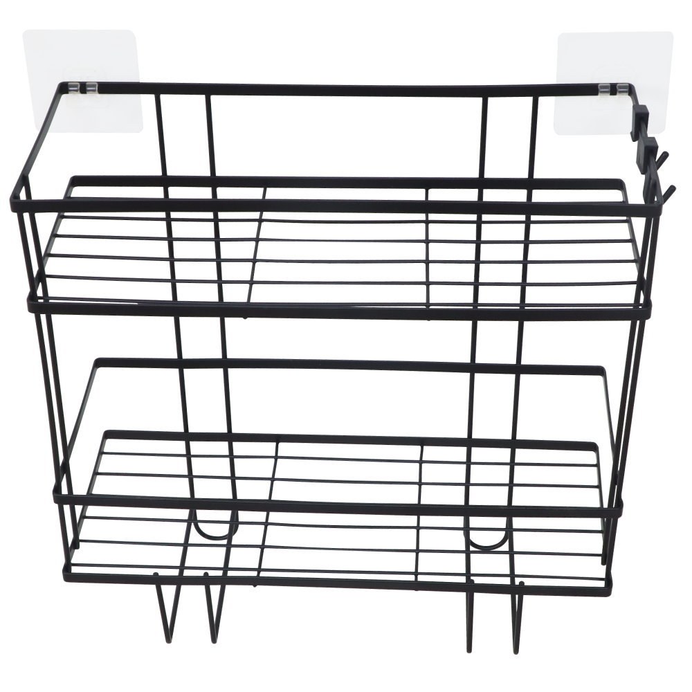 Fürdőszobai rendszerező, fekete, SABRINA Fürdőszobai rendszerező, fekete, SABRINA