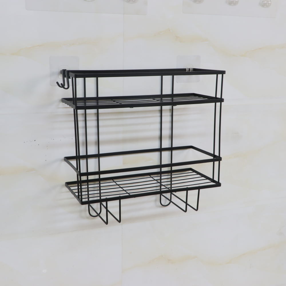 Fürdőszobai rendszerező, fekete, SABRINA Fürdőszobai rendszerező, fekete, SABRINA