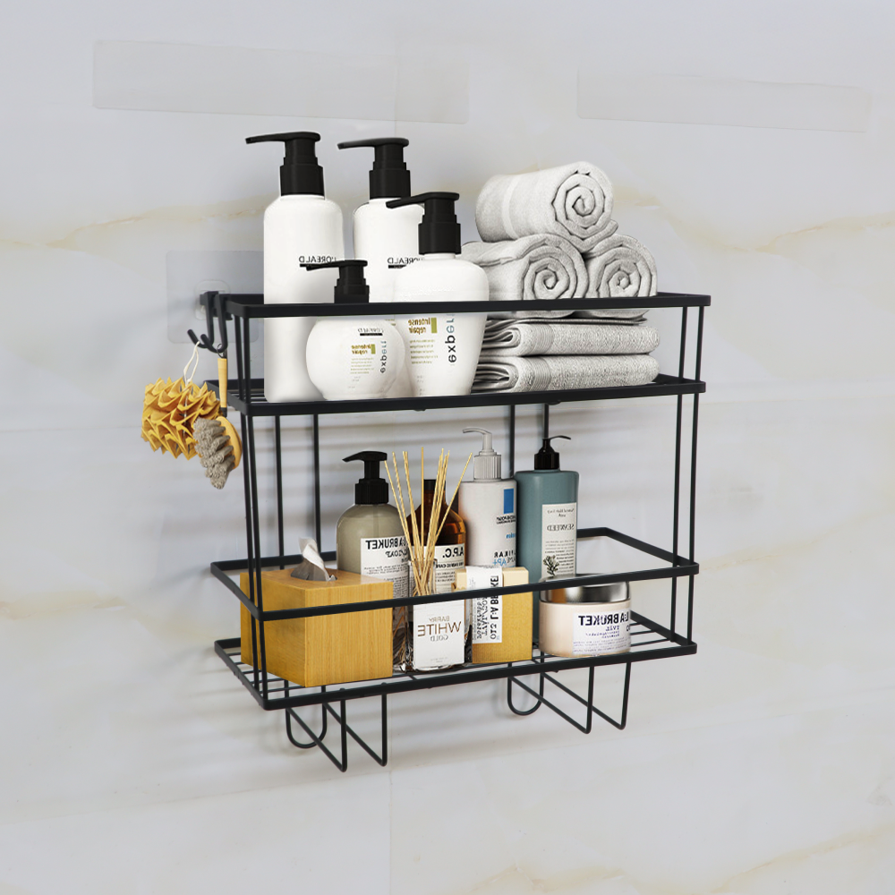 Fürdőszobai rendszerező, fekete, SABRINA Fürdőszobai rendszerező, fekete, SABRINA