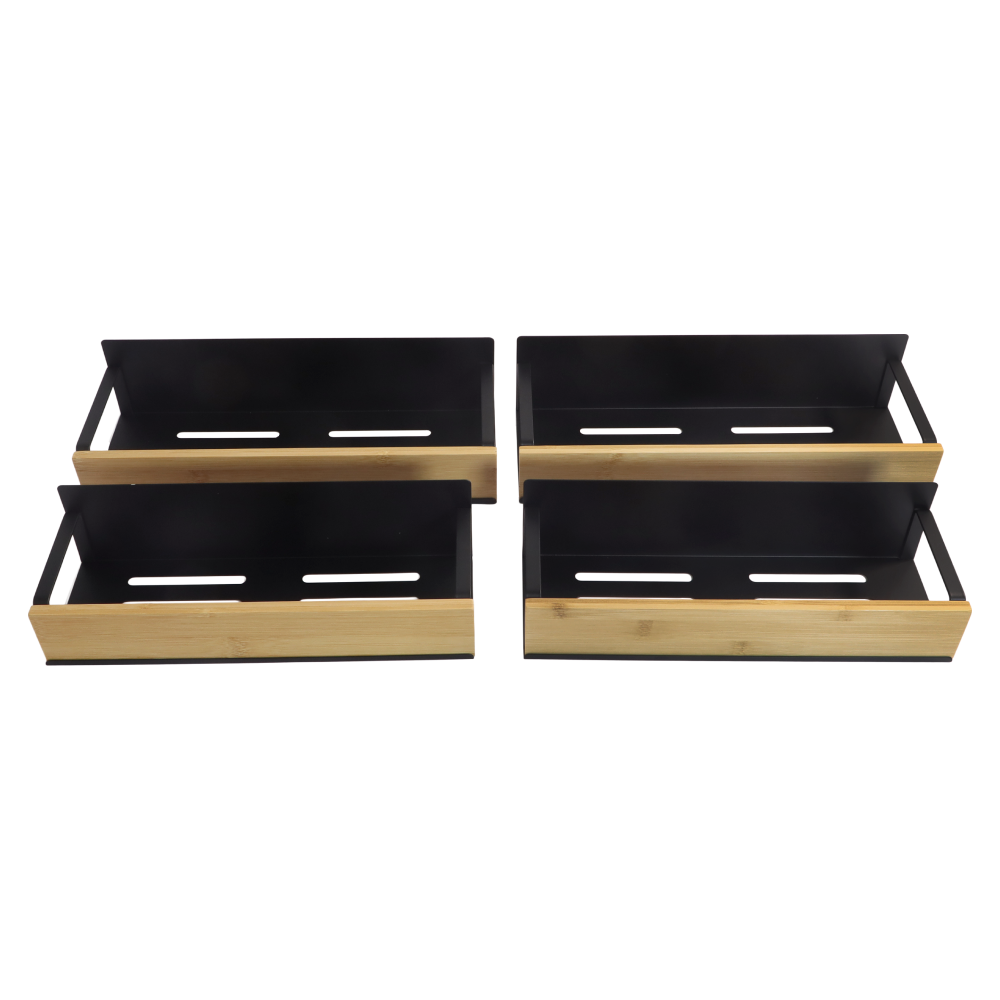 Polcok, 4 db, barna/fekete, ZOBER TYP 1 Polcok, 4 db, barna/fekete, ZOBER TYP 1